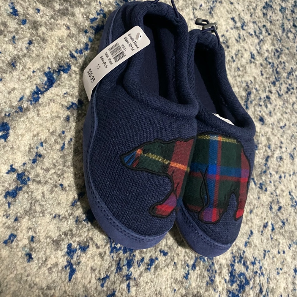 L.L Bean Sweater Fleece Slipper Mtf K's
